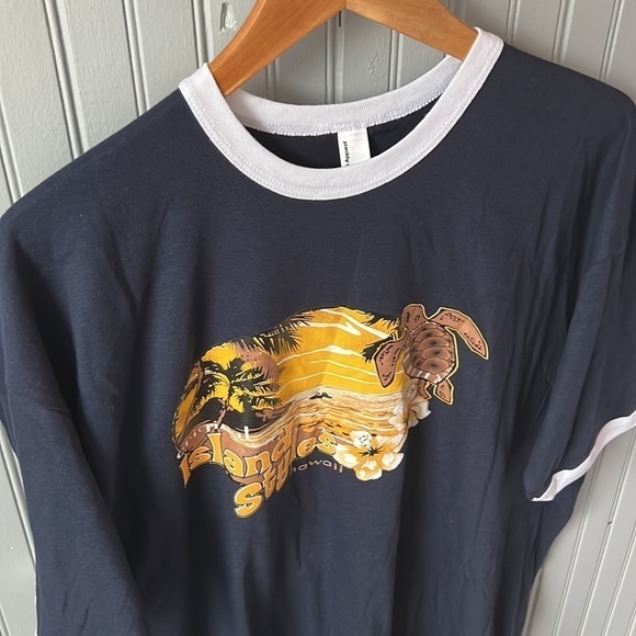 AMERICAN APPAREL Men’s Hawaii Island Beach Tee Shirt 100% Cotton XXL Brand New - Picture 2 of 10